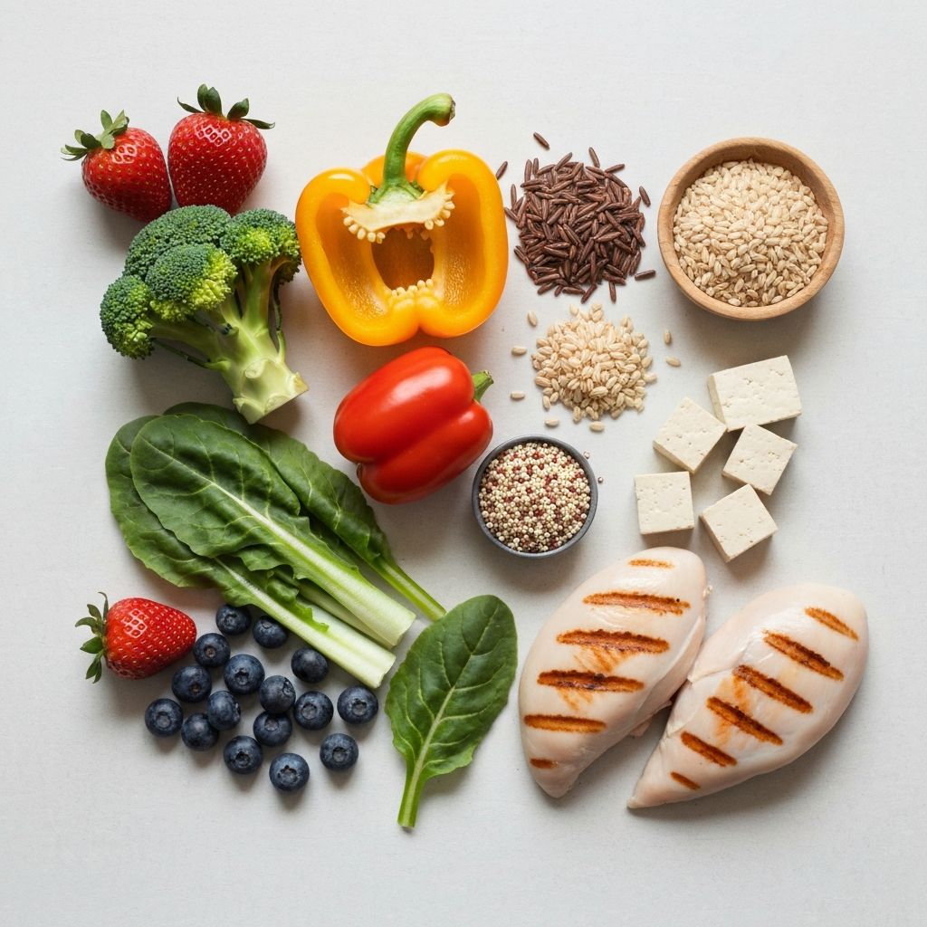 Foods representing energy and nutrients